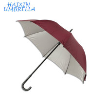 Manual Abierto Precio razonable Larga duración Silver Coating Promocional Golf Big Umbrella Parasol